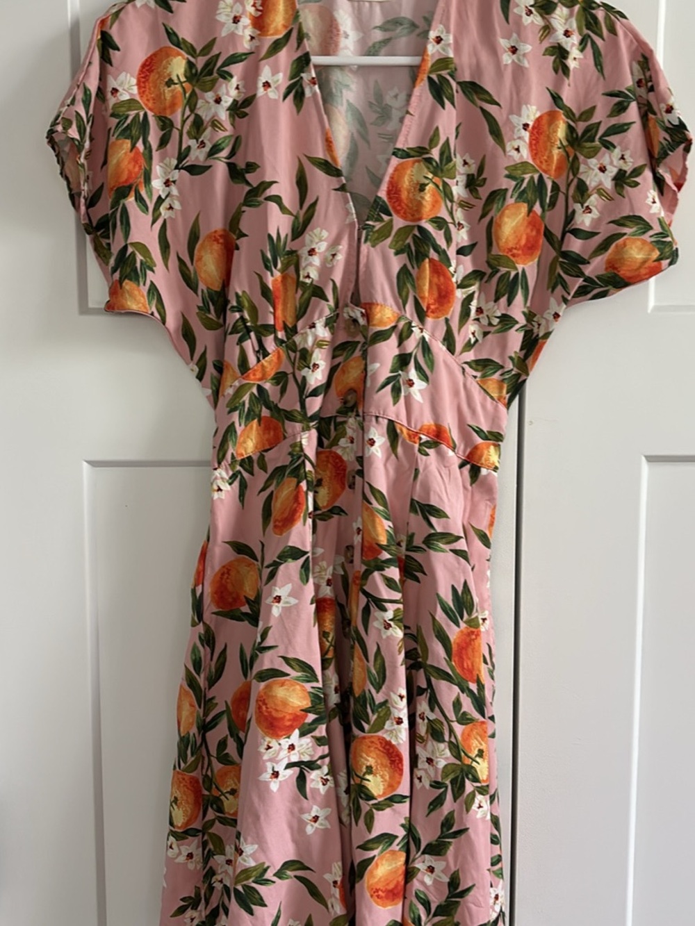 Marine Layer Camila Pink Floral Peach Print Dress